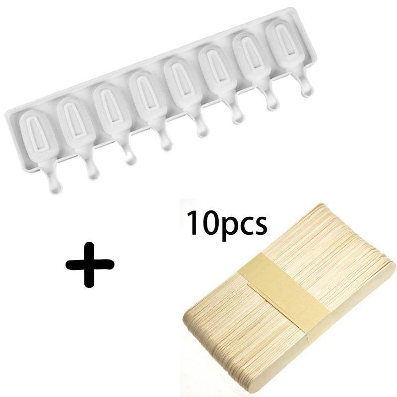 Ice Cream Mold Of 8-grid Silica Gel Ice Cream - Mubimart