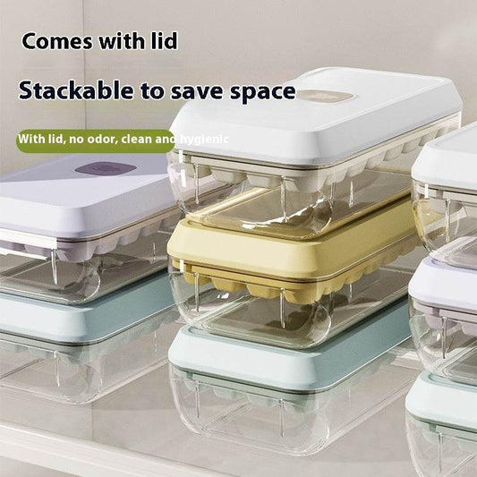 Ice Cube Mold Household Ice Hockey Silicone Press Ice Cube Tray - Mubimart