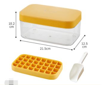 Ice Cube Mold Silicone Ice Tray Ice Making Mold Ice Box Ice Ball Storage Box Artifact - Mubimart