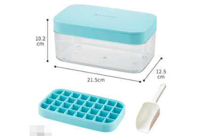 Ice Cube Mold Silicone Ice Tray Ice Making Mold Ice Box Ice Ball Storage Box Artifact - Mubimart
