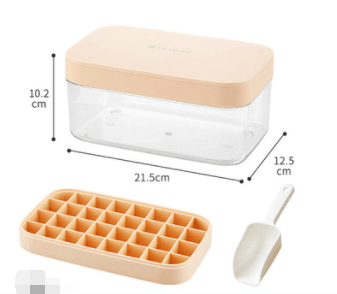 Ice Cube Mold Silicone Ice Tray Ice Making Mold Ice Box Ice Ball Storage Box Artifact - Mubimart