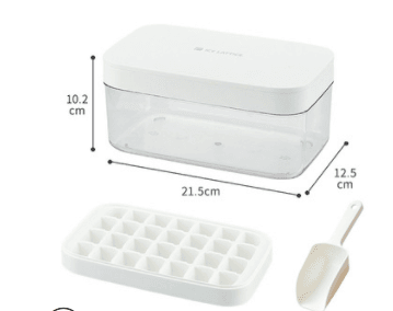 Ice Cube Mold Silicone Ice Tray Ice Making Mold Ice Box Ice Ball Storage Box Artifact - Mubimart