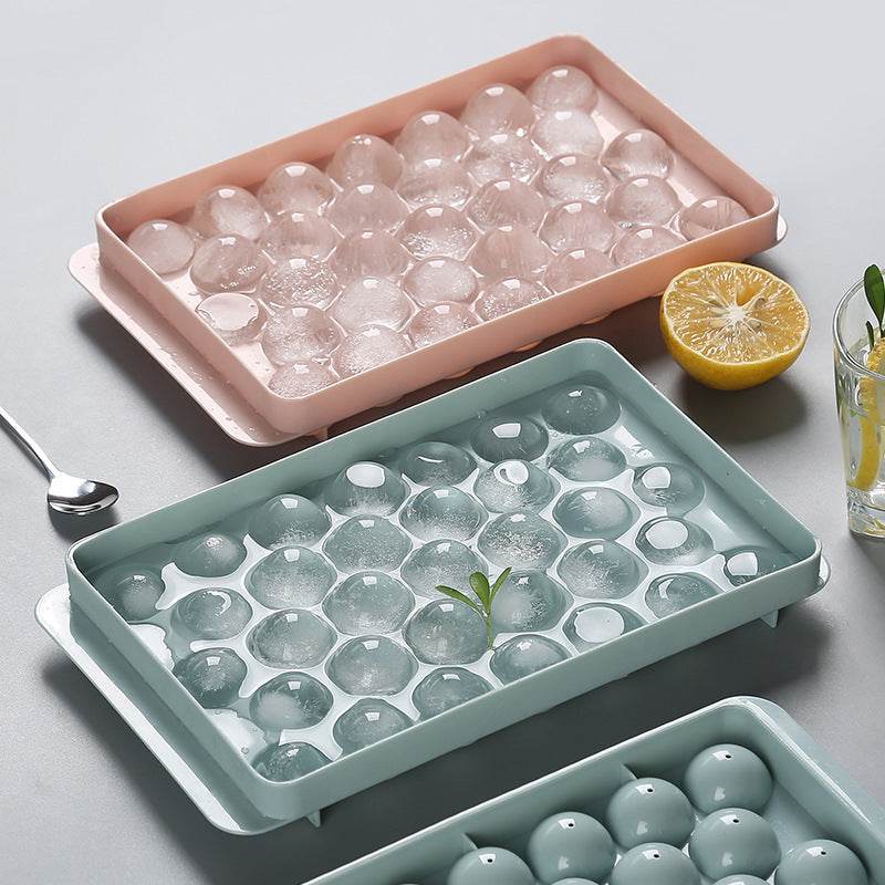 Ice Tray 3D Round Ice Molds Home Bar Party Use Round Ball Ice Cube Makers Kitchen DIY Ice Cream Moulds - Mubimart