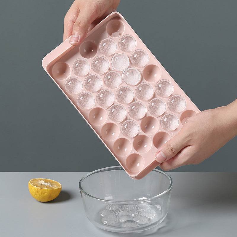 Ice Tray 3D Round Ice Molds Home Bar Party Use Round Ball Ice Cube Makers Kitchen DIY Ice Cream Moulds - Mubimart