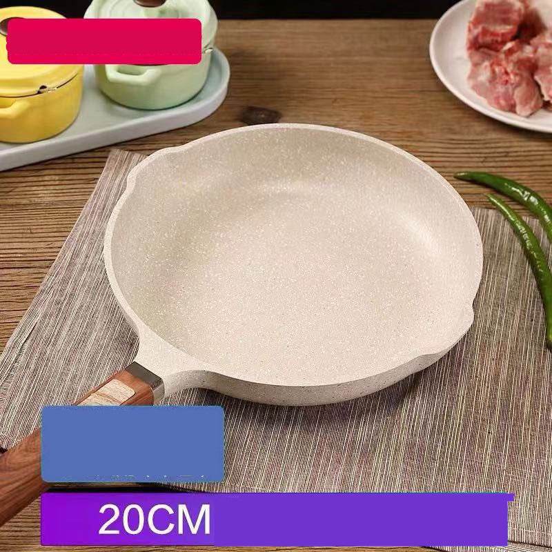 Induction Cooker Non Stick Medical Stone Frying Pan - Mubimart