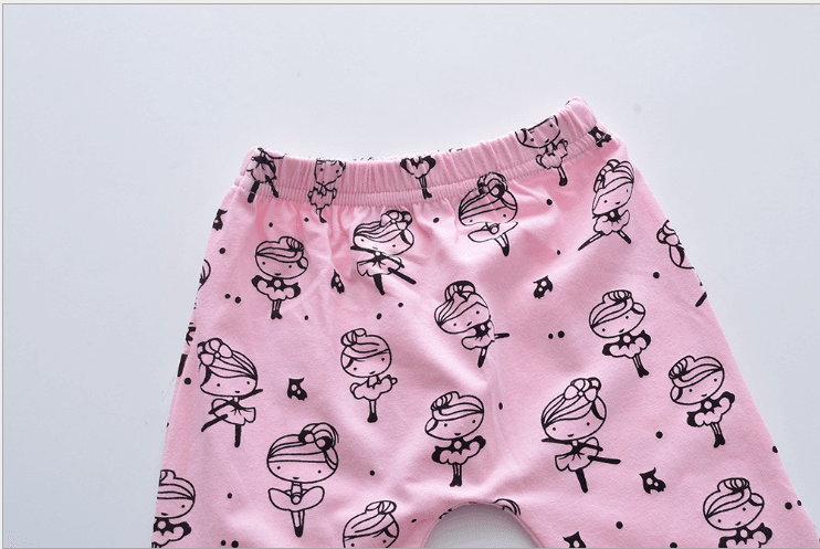 Infant Baby Girls Clothes Daddy's Little Girl T-shirt Cartoon Pants Headband Toddler Outfits Clothing Set - Mubimart