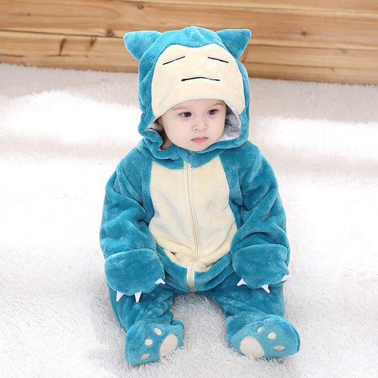 Infant Male And Female Baby 0-3 Years Old Animal Single Layer Jumpsuit Romper - Mubimart