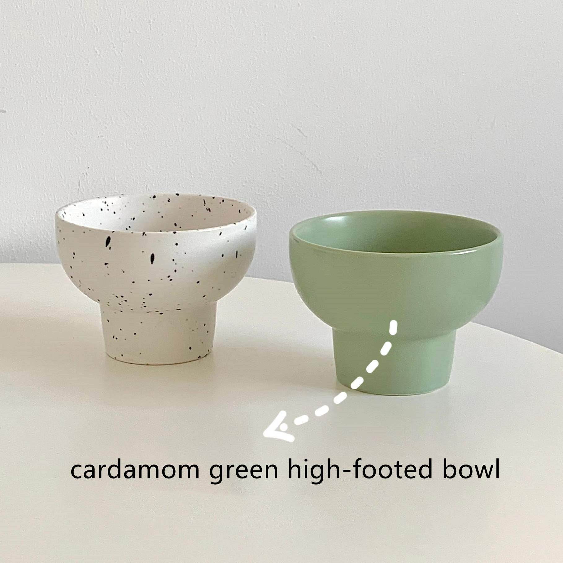 Ins Creative Splashing Ink Ice Cream Cup Tall Bowl - Mubimart