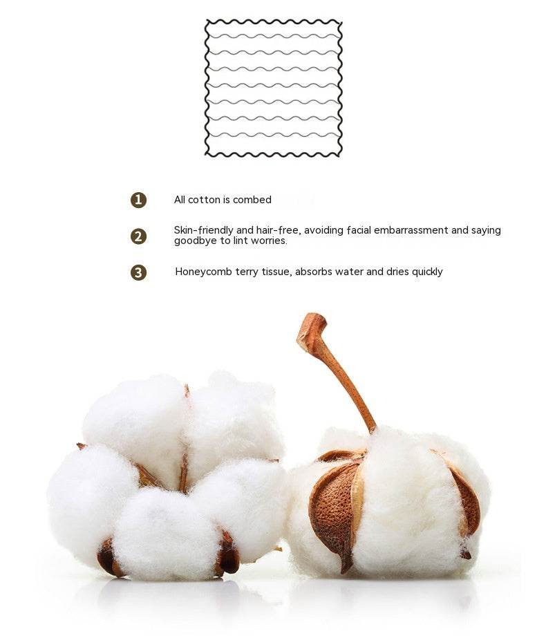 Ins Pear Pure Cotton Children's Square Towel Household Absorbent Class A Cotton - Mubimart