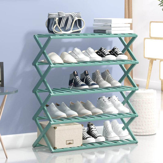 Installation-free Simple Household Indoor Multi-layer Folding Shoe Rack - Mubimart