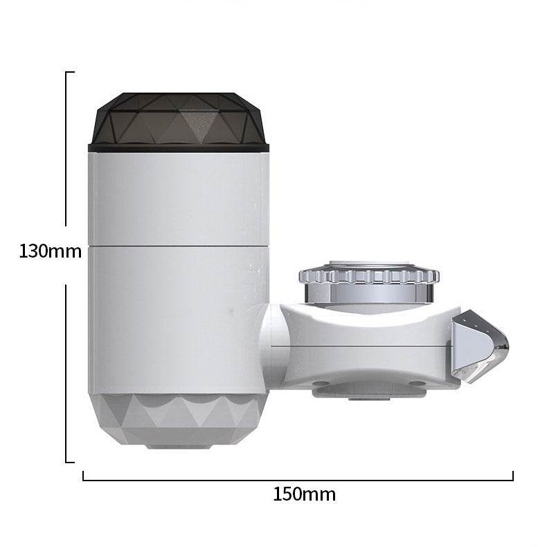 Instant Electric Heating Faucet Water Faucet Electric Hot Water Heater Faucet with LCD Temperature Display Bathroom Kitchen - Mubimart