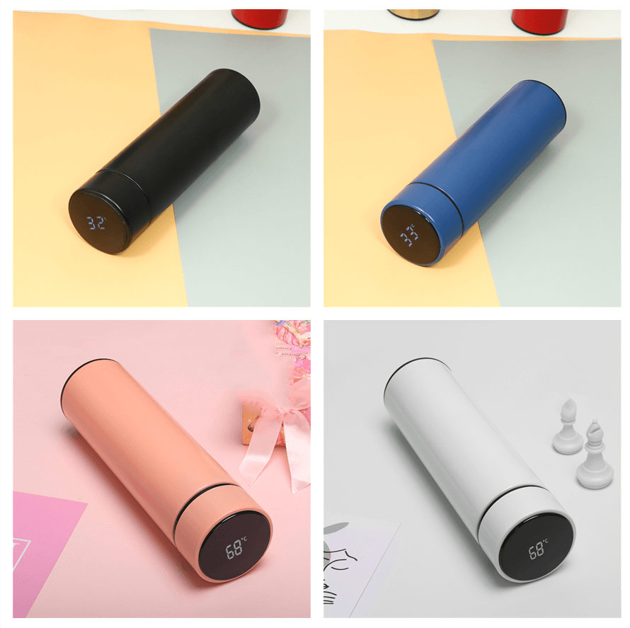 Intelligent Bottle Stainless Steel Insulated Bottle Cup Temperature Display Vacuum Flask Coffee Mug - Mubimart