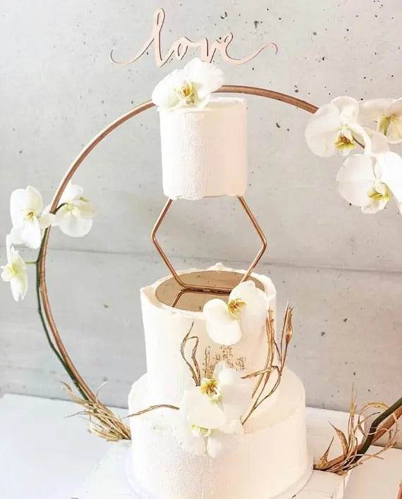 Iron Cake Stand Dessert Table Cake Tray - Mubimart