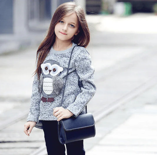 Jacket-Coat-for-Girls-Boy-Sweatshirts-Sweater-for-Girls-Children-s-Girl-Coats-Cartoon-Owl-Clothes-for-Autumn-Winter-Fleece-Lined-Mubimart-809 - Mubimart