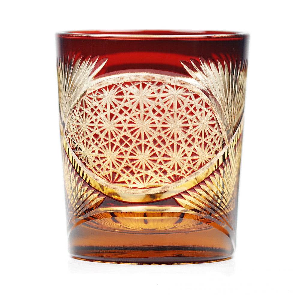 Japanese Hand-carved Wine Glass Crystal Glass Wine Glass - Mubimart