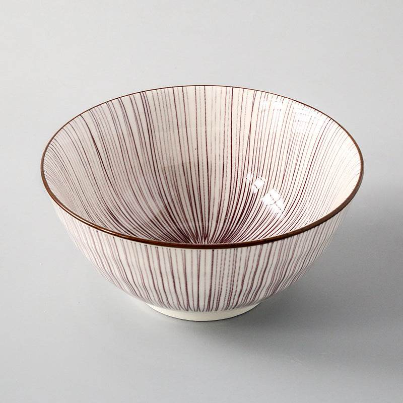 Japanese Style Ceramic Soup Bowl, Large Bowl, Instant Noodle Bowl, Ceramic Bowl For Soup, 8-Inch Household Noodle Soup Bowl, Ramen Bowl - Mubimart