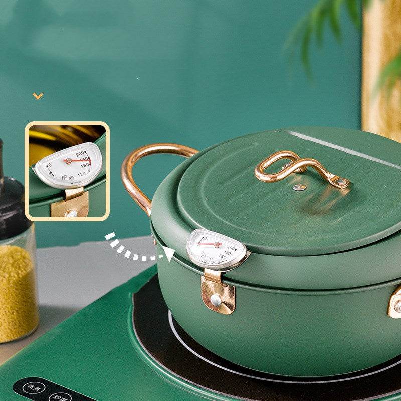 Japanese Style Stainless Steel Oil Non-stick Fryer - Mubimart