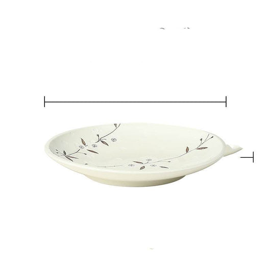 Japanese-style Tableware Plate Steak Plate Dinner Plate Flat Plate - Mubimart