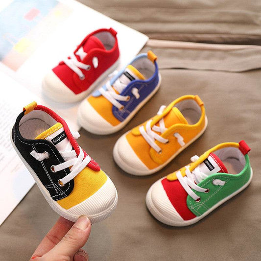 Kindergarten Indoor Shoes Baby Cloth Shoes Children Canvas Shoes - Mubimart