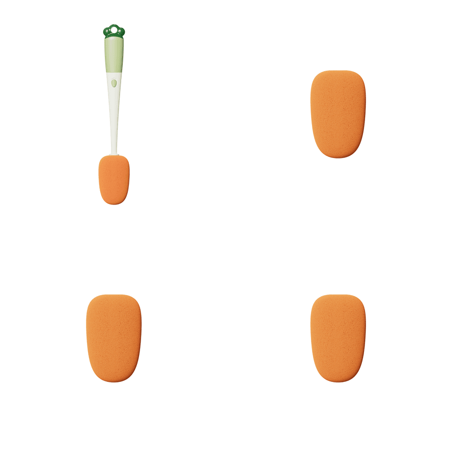 Kitchen 3 In 1 Multifunctional Cleaning Cup Washer Brush Long Handle Carrot Water Bottle Cleaning Brush - Mubimart
