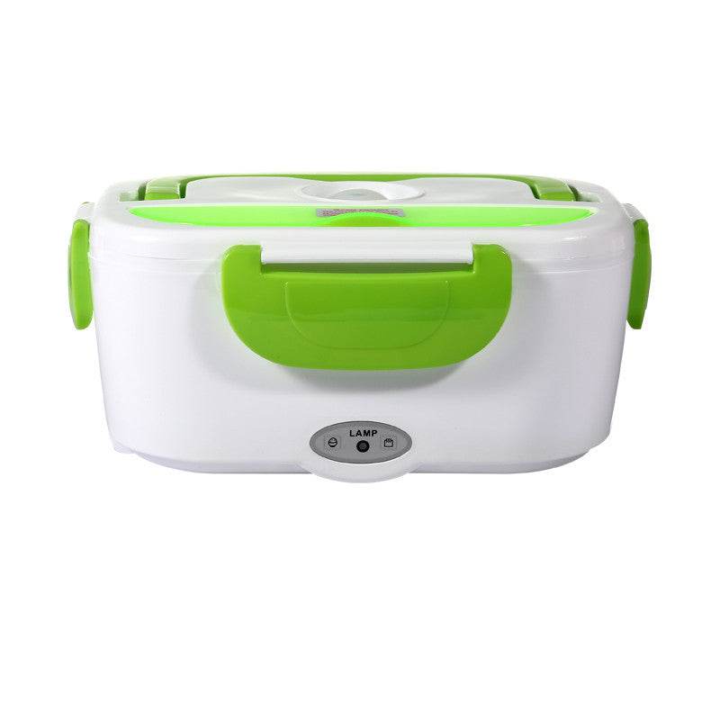 Kitchen Electric Heated Lunch Box Stainless Steel School Car Picnic Food Heating Heater Food Warmer Container - Mubimart