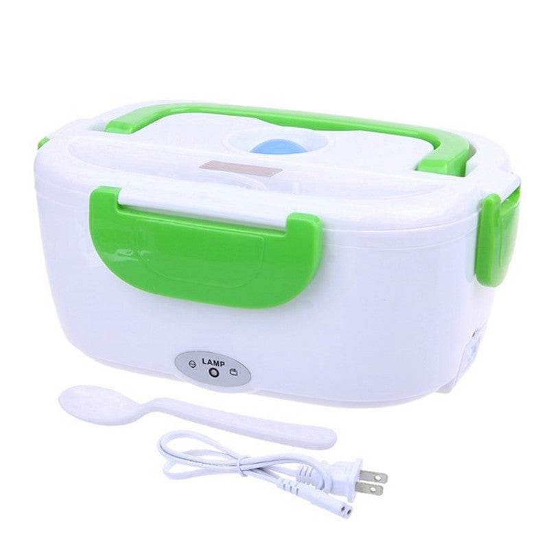 Kitchen Electric Heated Lunch Box Stainless Steel School Car Picnic Food Heating Heater Food Warmer Container - Mubimart