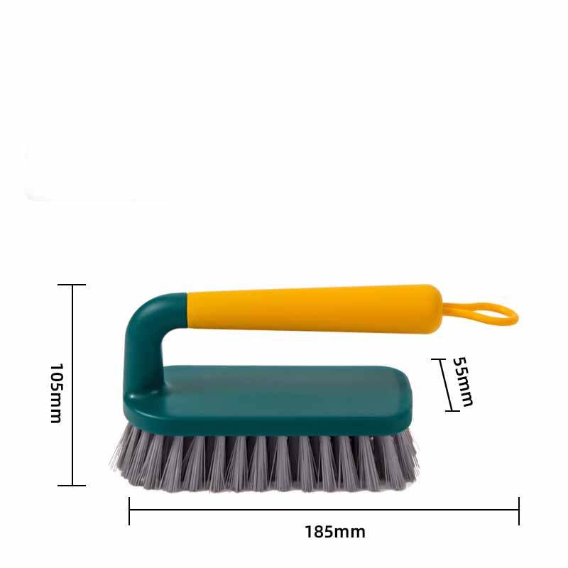 Kitchen Pot Brush Dish Brush Long Handle Soft Bristle Cup Brush Board Brush Shoe Brush Window Scraper Sweeper TPR Set - Mubimart