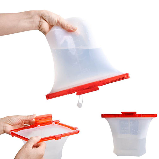 Kitchen Refrigerator Silicone Food Storage Bag - Mubimart