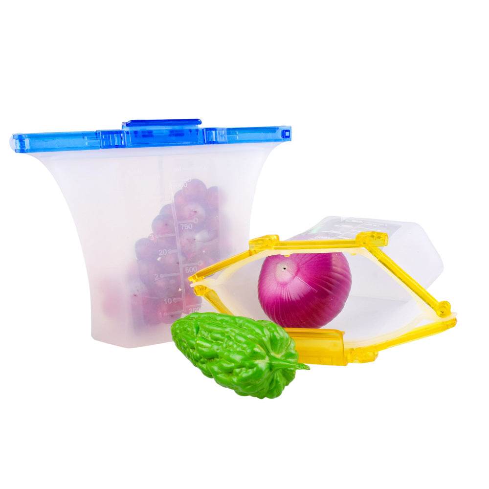 Kitchen Refrigerator Silicone Food Storage Bag - Mubimart