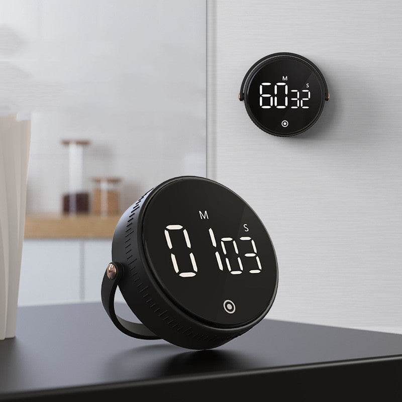 Kitchen Silent Rotary Adjustable Digital Timer - Mubimart