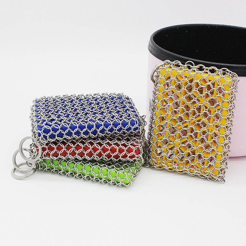 Kitchen Silicone Stainless Steel 316 Dish Brush - Mubimart