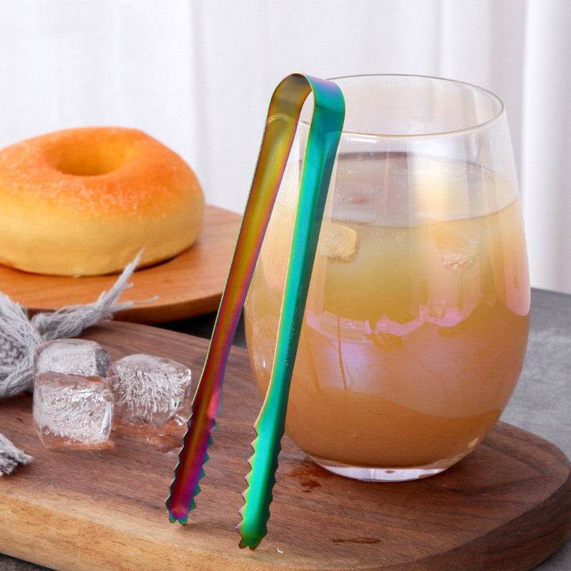 Kitchen U-shaped Stainless Steel Ice Tongs - Mubimart