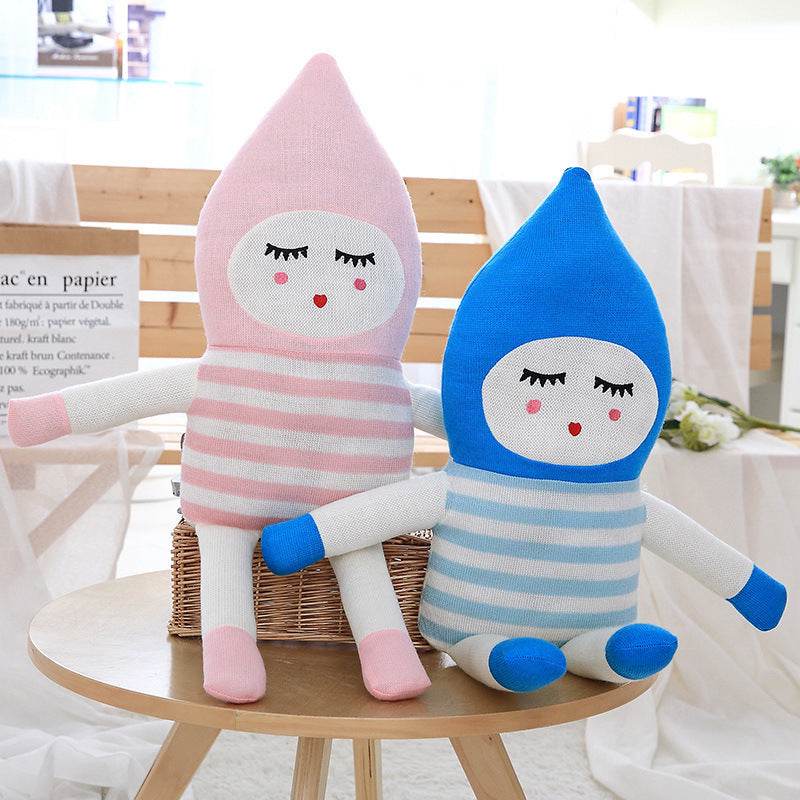 Knitted Knitted Couple Pointed Dolls Ins Custom Baby Dolls with Sleeping Dolls - Mubimart