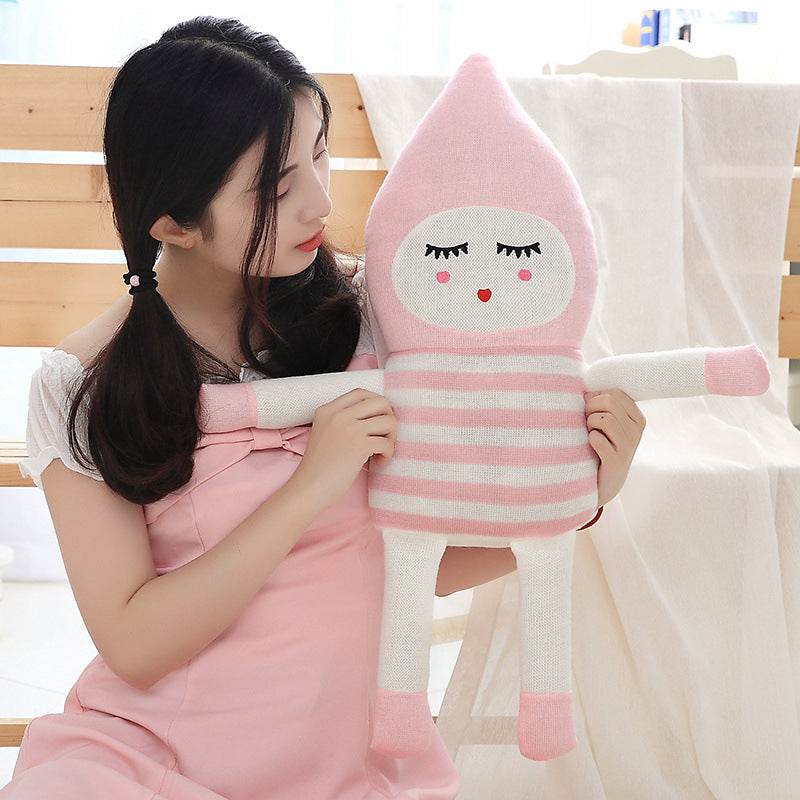 Knitted Knitted Couple Pointed Dolls Ins Custom Baby Dolls with Sleeping Dolls - Mubimart