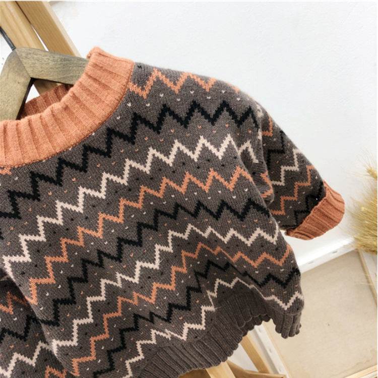Korean Version Of Childrens Clothing Mens And Womens Baby Sweater - Mubimart