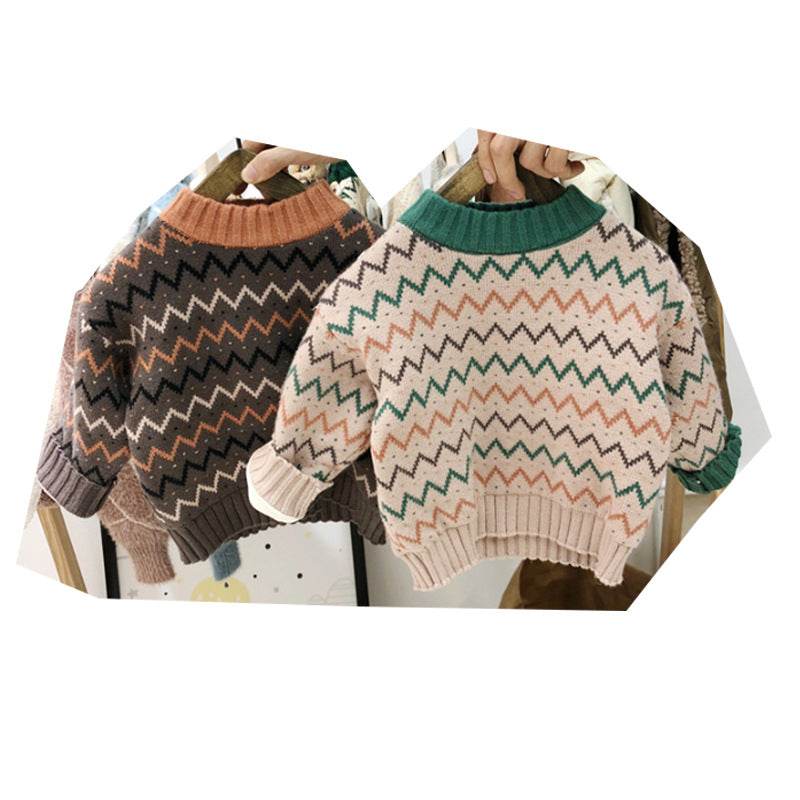 Korean Version Of Childrens Clothing Mens And Womens Baby Sweater - Mubimart