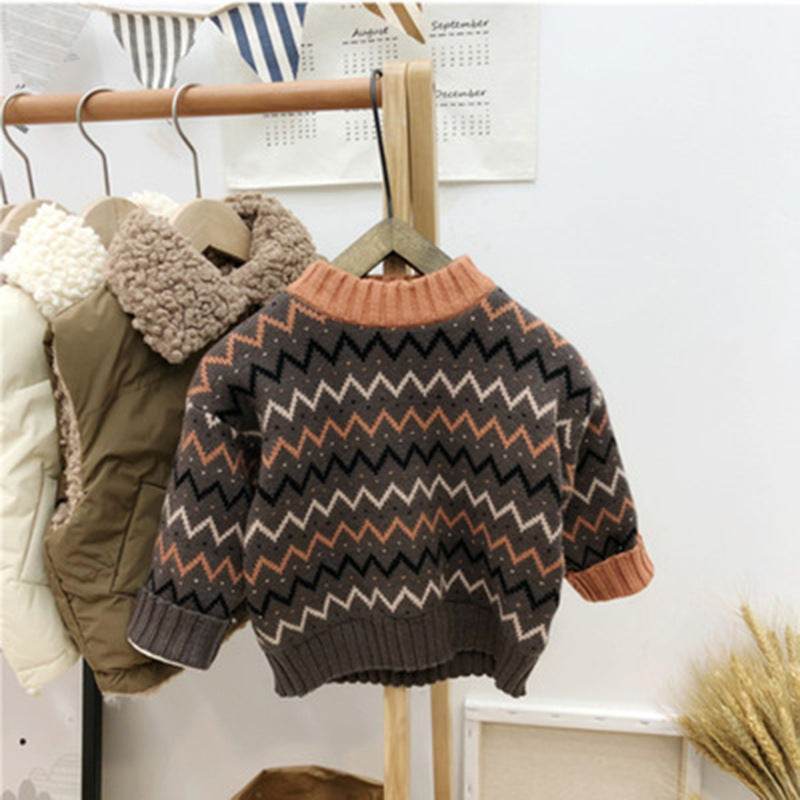 Korean Version Of Childrens Clothing Mens And Womens Baby Sweater - Mubimart