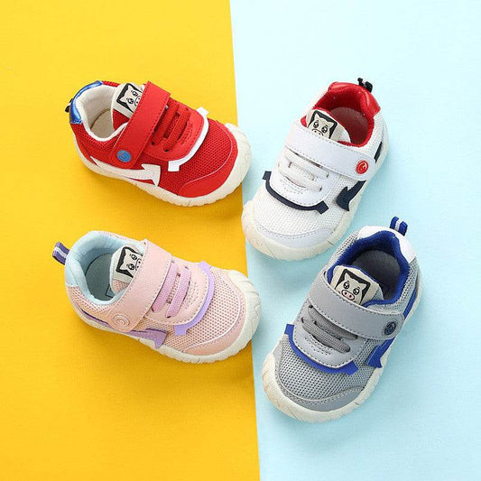Lala Pig Spring And Autumn Children's Breathable Mesh Sports Shoes Boys And Girls Baby Toddler Shoes Infant Functional Shoes 1-3 Years Old 2 - Mubimart