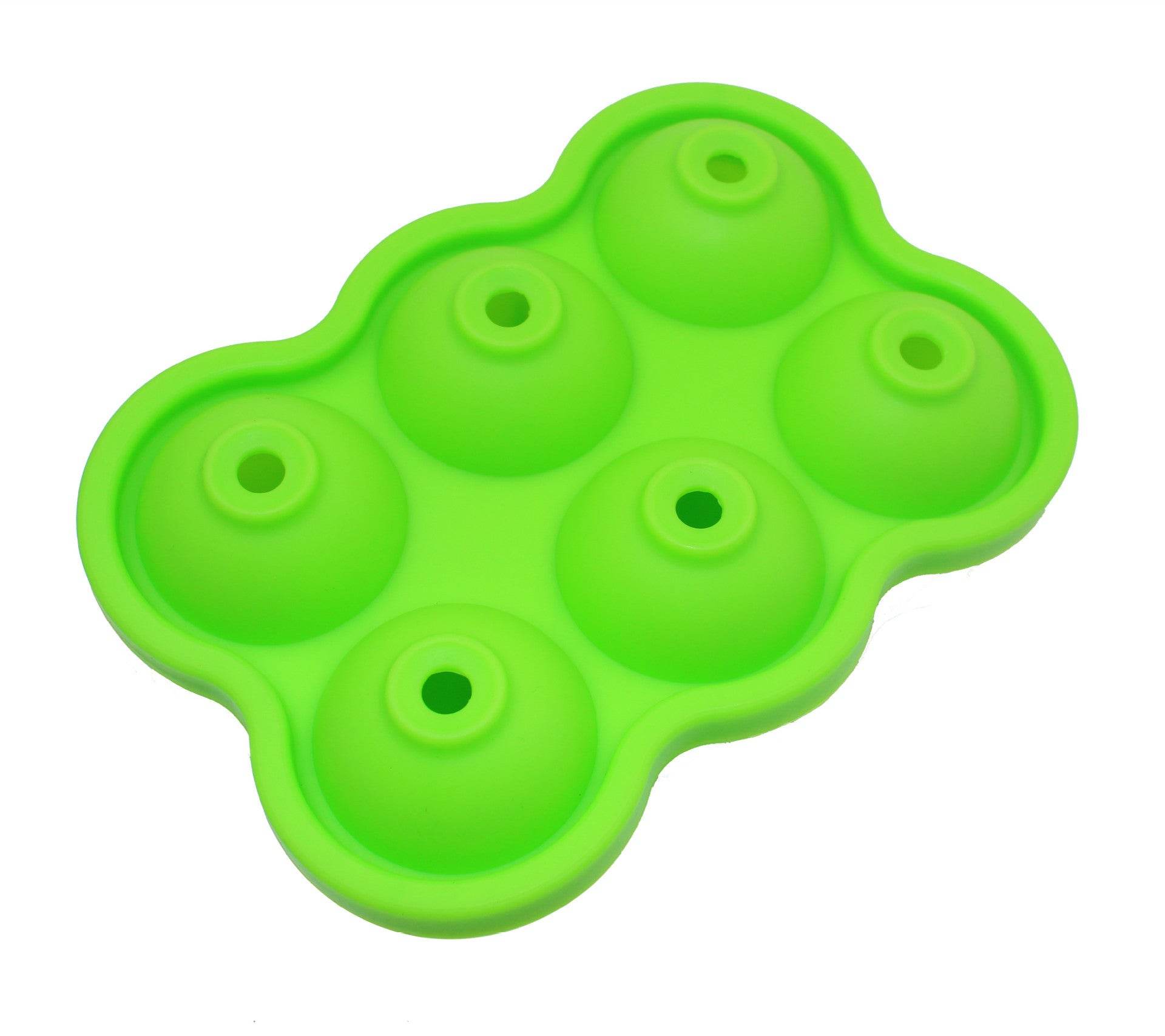 Large Ice Cube Maker Silicone Mold 6 Cell Big Sphere Ice Ball Tray Whiskey Wine Cocktail Party Bar Accessories - Mubimart
