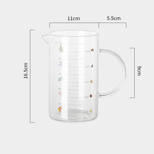 Large-capacity Garden Measuring Cup Kitchen Baking Measuring Tool With Graduated Glass - Mubimart