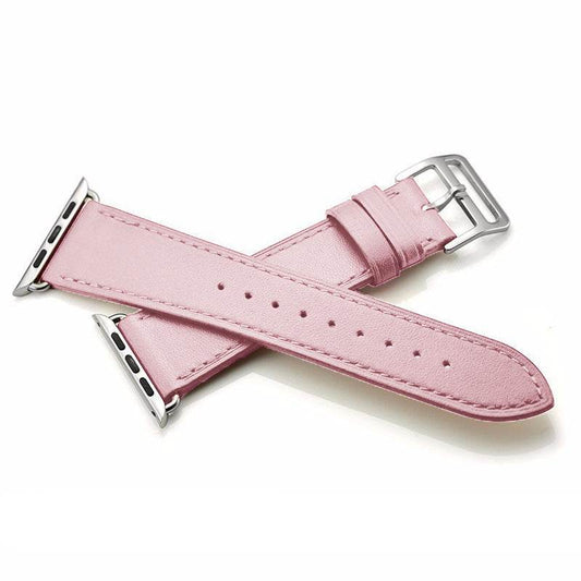 Leather smart watch strap - Mubimart