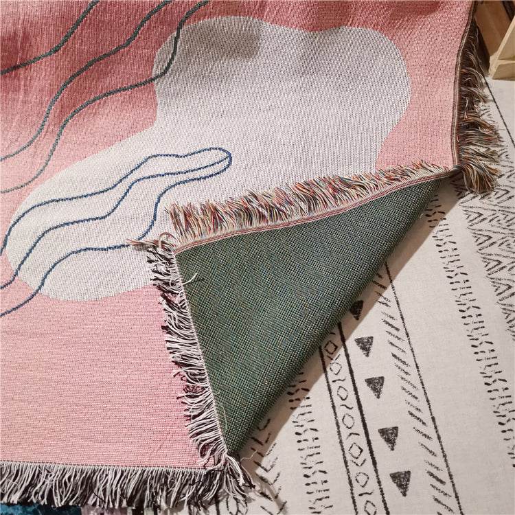 Leisure Blanket Line Blanket Creative Personality Art Blanket Cover Blanket Sofa Blanket - Mubimart