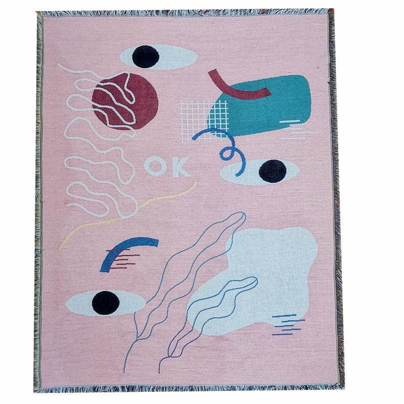 Leisure Blanket Line Blanket Creative Personality Art Blanket Cover Blanket Sofa Blanket - Mubimart