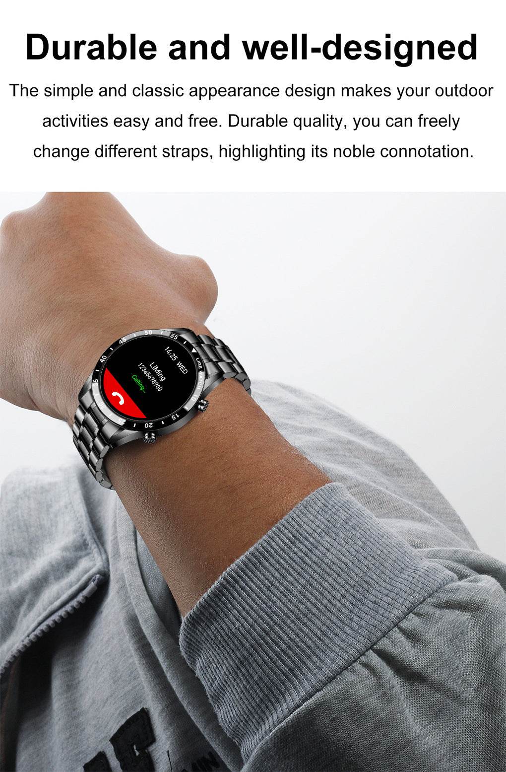 Lige's New Smart Watch Upgrade Smart Wearable Watch - Mubimart