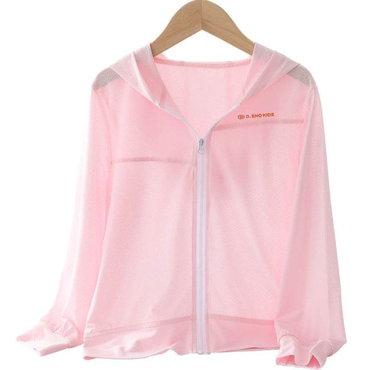 Lightweight Breathable Anti-Ultraviolet Ice Silk Boys Sunscreen Clothing Jackets Big Kids - Mubimart