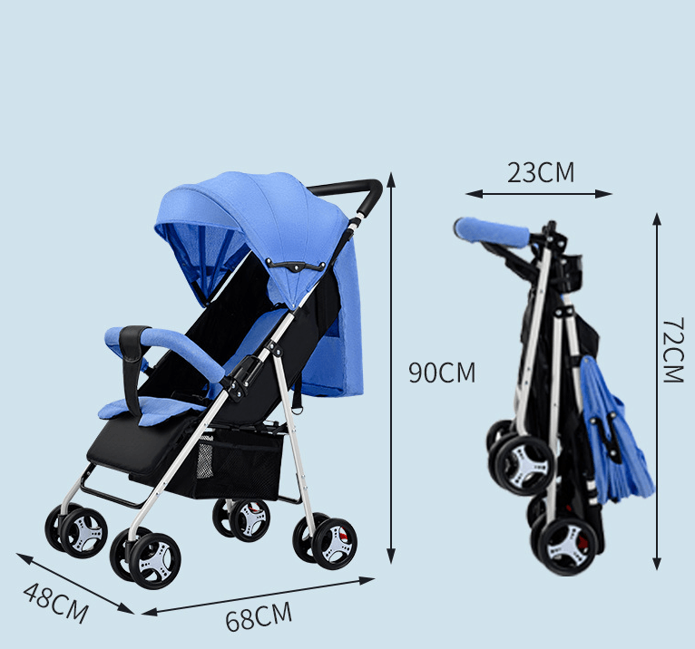 Lightweight Folding Baby Stroller - Mubimart