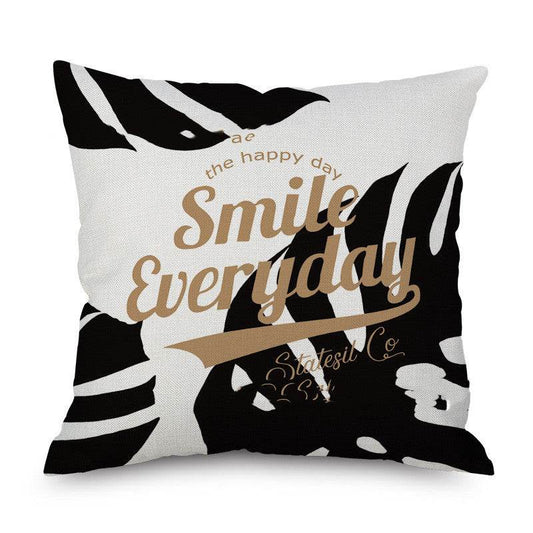 Linen Pillowcase Linen Pillow Car Sofa Pillow Cushion Bedside Back Pillow - Mubimart