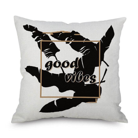 Linen Pillowcase Linen Pillow Car Sofa Pillow Cushion Bedside Back Pillow - Mubimart