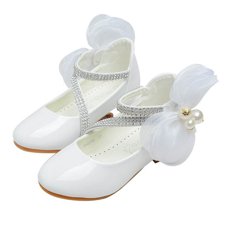 Little High-heeled Big Kids Princess Shoes - Mubimart