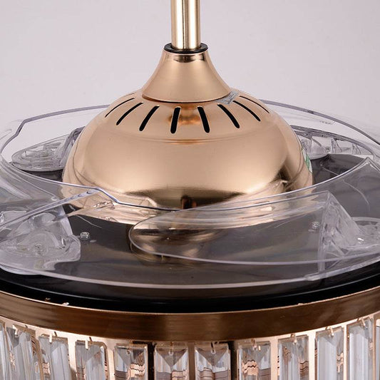Living Room Invisible Dining Room ABS Ceiling Fan Lamp - Mubimart